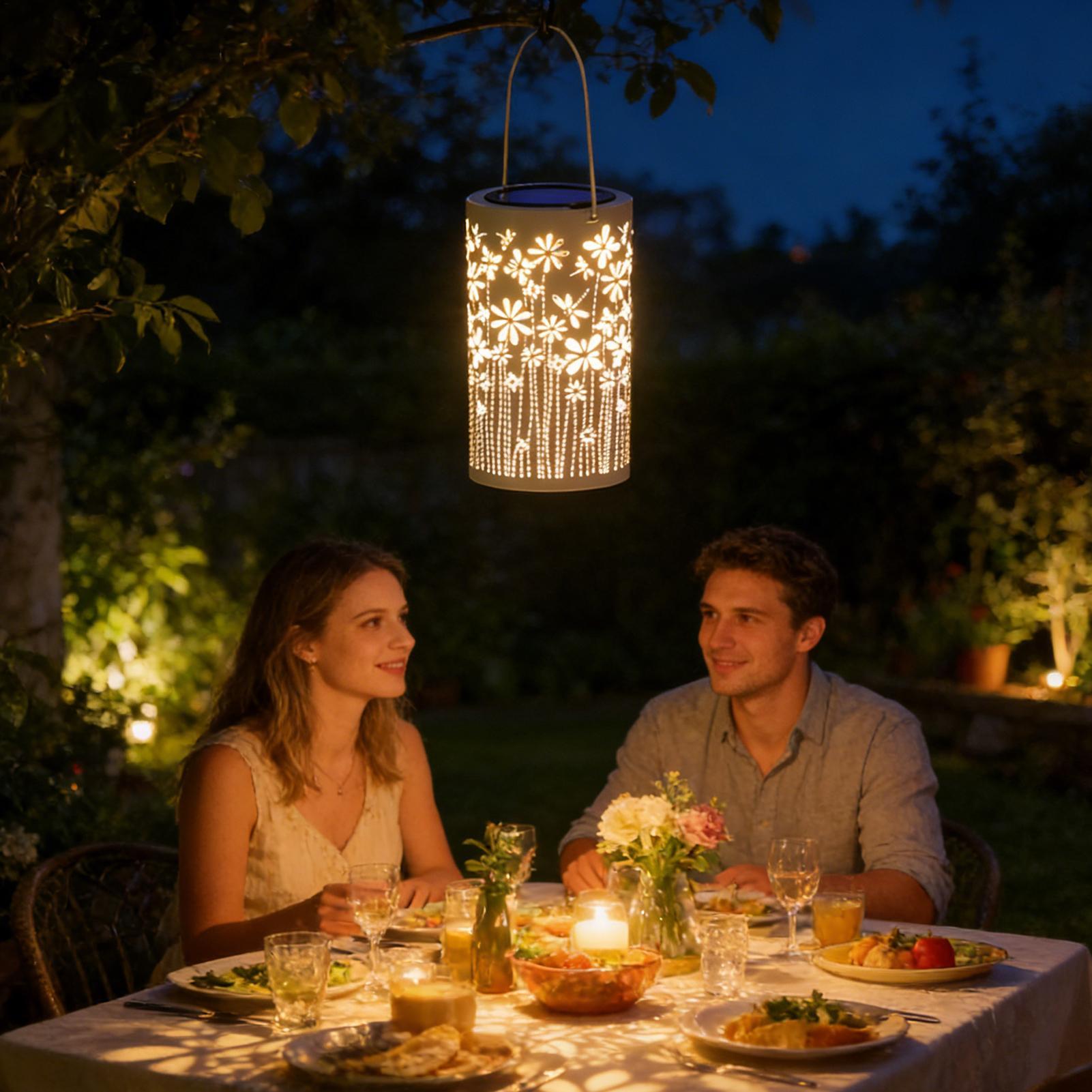 Outdoor Lighting Yard Decoration - Außenlaternen für die Veranda, wasserdichte Blumenlampen,
