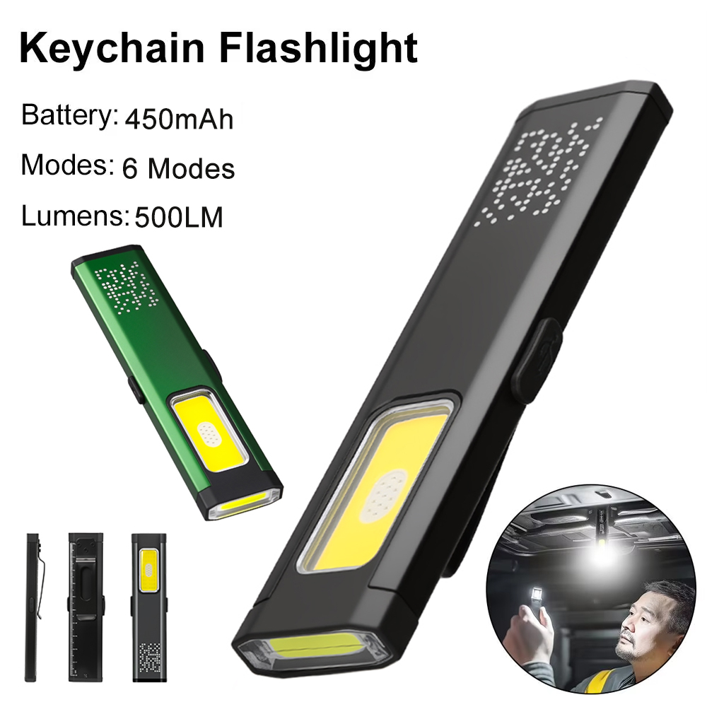 Outdoor Lighting Panel - Tragbare wiederaufladbare Mini-LED-Taschenlampe, wasserdichte Outdoor-Arbeitstaschenlampe mit
