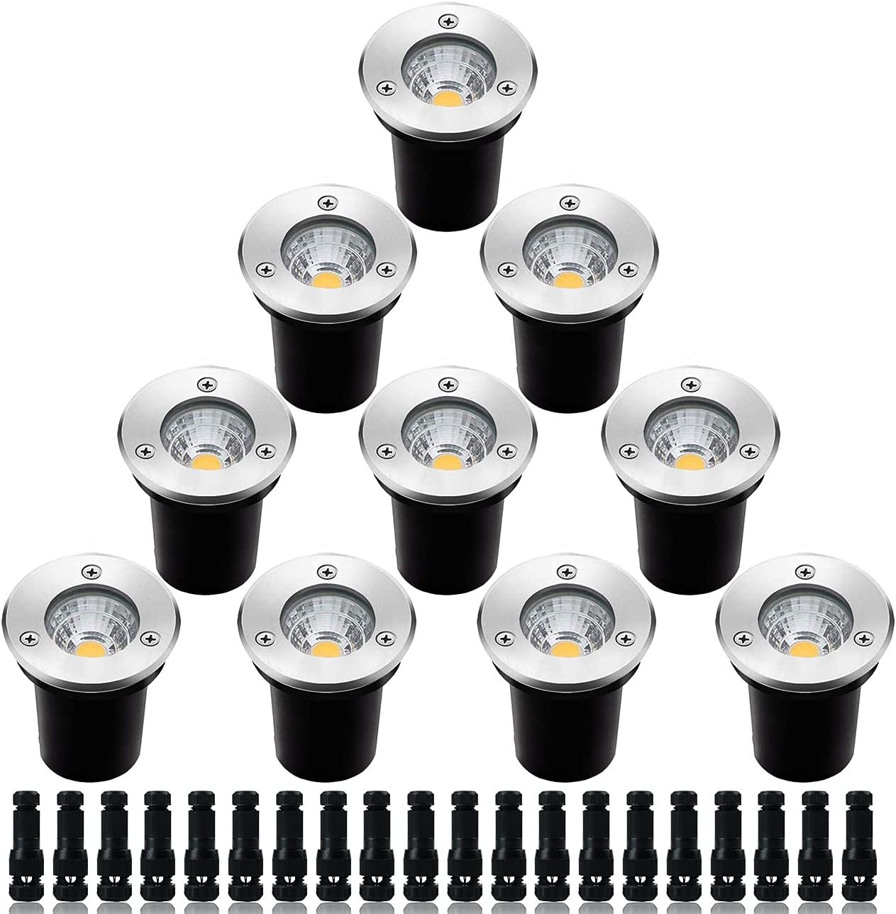 Outdoor Lighting Underground Wiring - Niederspannungs-Landschaftsbeleuchtung, LED-Bodenleuchte für Außenbereich 12-24V AC/DC,