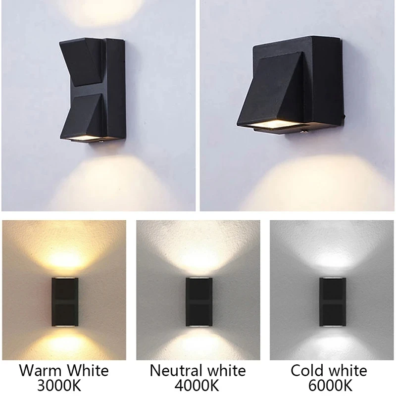 Outdoor Lighting Wall Mount - LED-Wandleuchte, IP65, wasserdicht, für den Außenbereich,