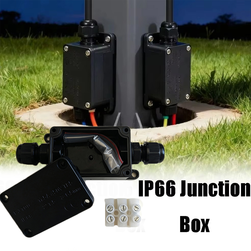 Outdoor Lighting Connectors - 1 Stück 2-Wege Outdoor Wasserdichte IP66