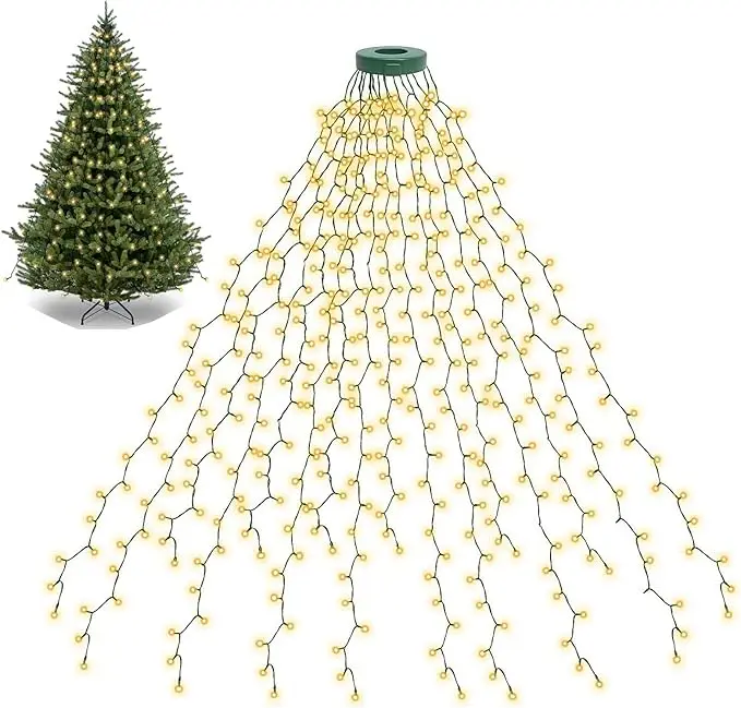Outdoor Lighting Tree - Led-Weihnachtsbaum-Lichter, Neujahrsgirlande, Schnur für Terrasse, Garten,