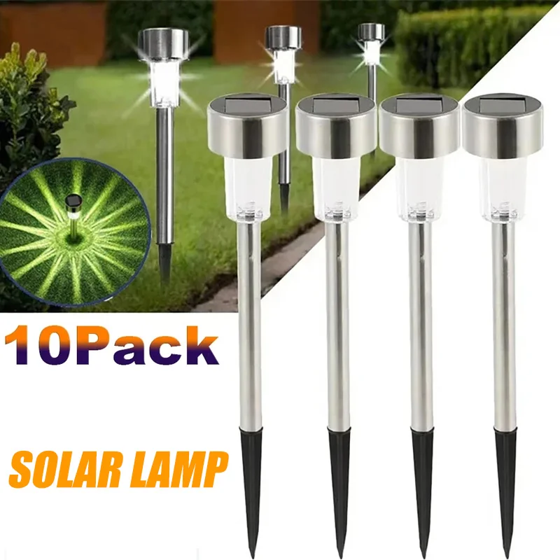 Outdoor Lighting Led Fixtures - Solar-Außenleuchten, Gartenlampe, solarbetrieben, wasserdicht, Landschaftspfad im