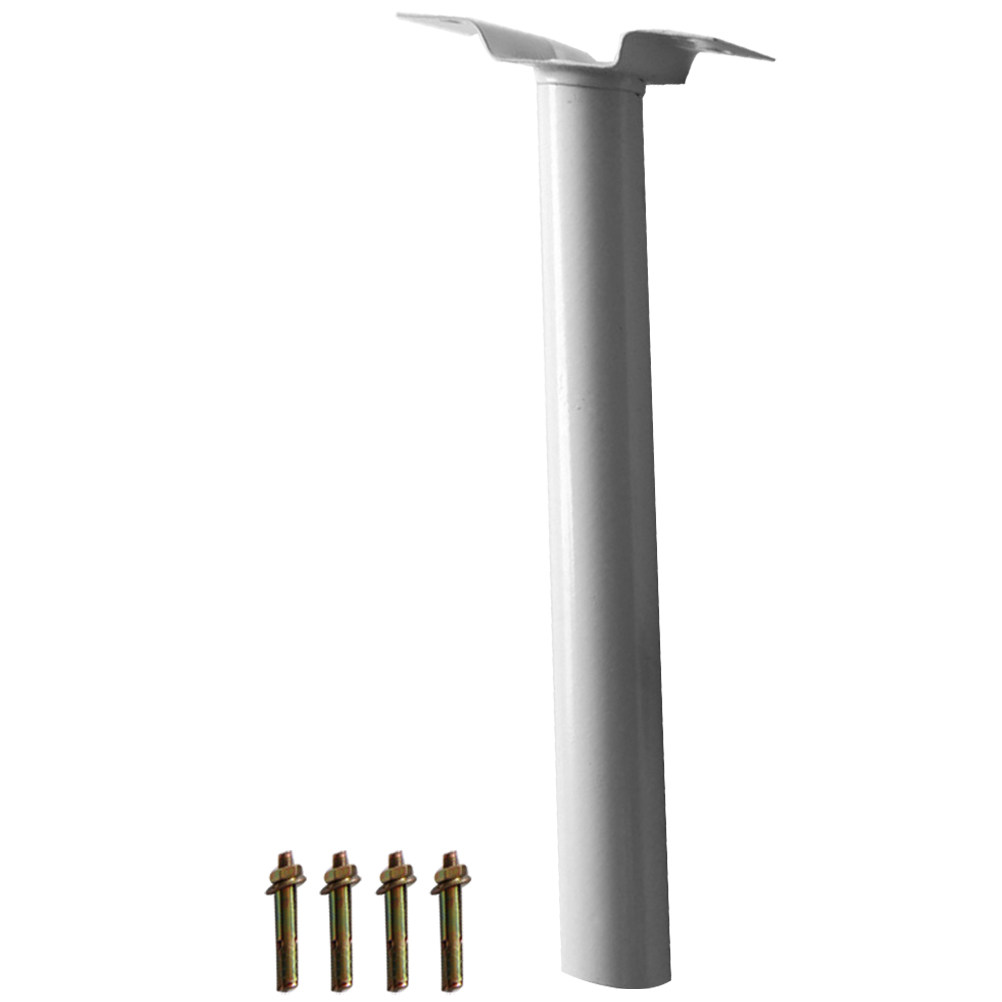 Outdoor Lighting Pole - 1 Set Solar-Straßenlaternen-Montagehalterung Metallstangen-Verlängerungskit Robuster Außenlampen-Stützarm