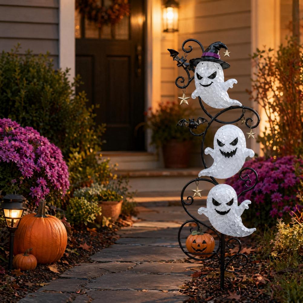Outdoor Lighting Yard Decoration - Halloween-wasserdichte LED-Bodenlampe, Outdoor-Gartenweg-Dekoration für gruselige Feiertagsbeleuchtung