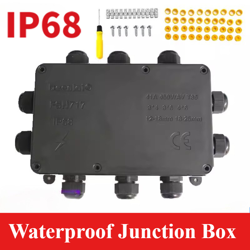 Outdoor Lighting Underground Wiring - 10-Wege-Draht-Anschlussdose für LED-Beleuchtung, IP68, wasserdicht, 4–15