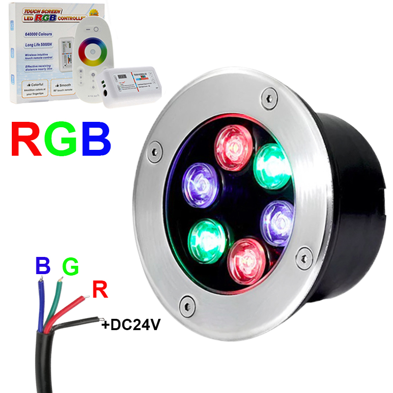 Outdoor Lighting Underground Wiring - 4-draht RGB LED U-licht 9W18W Led