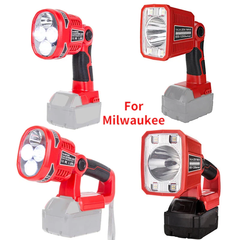 Outdoor Lighting Milwaukee - Tragbare LED-Lampe, Arbeitsleuchte für Milwaukee M&18,