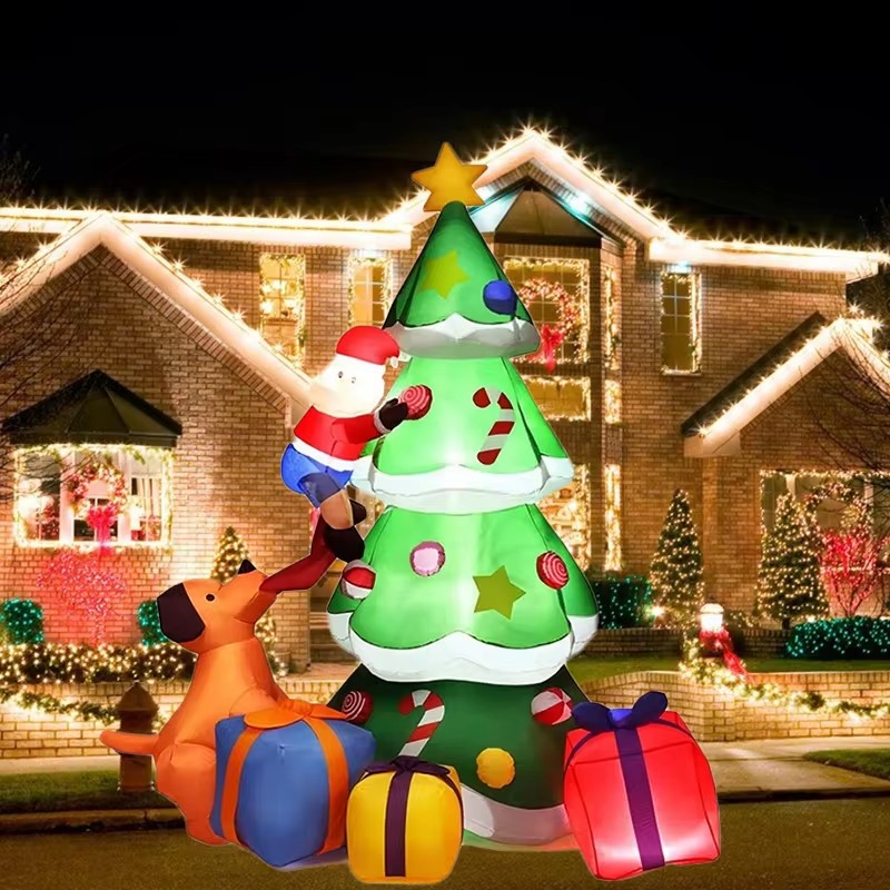 Outdoor Lighting Tree - Weihnachts baum aufblasbares Modell 7ft Hund