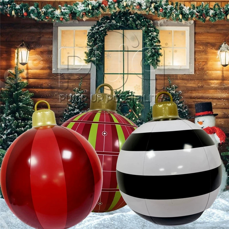 Outdoor Lighting Tree - 60cm Aufblasbare Weihnachtskugel für Draußen PVC