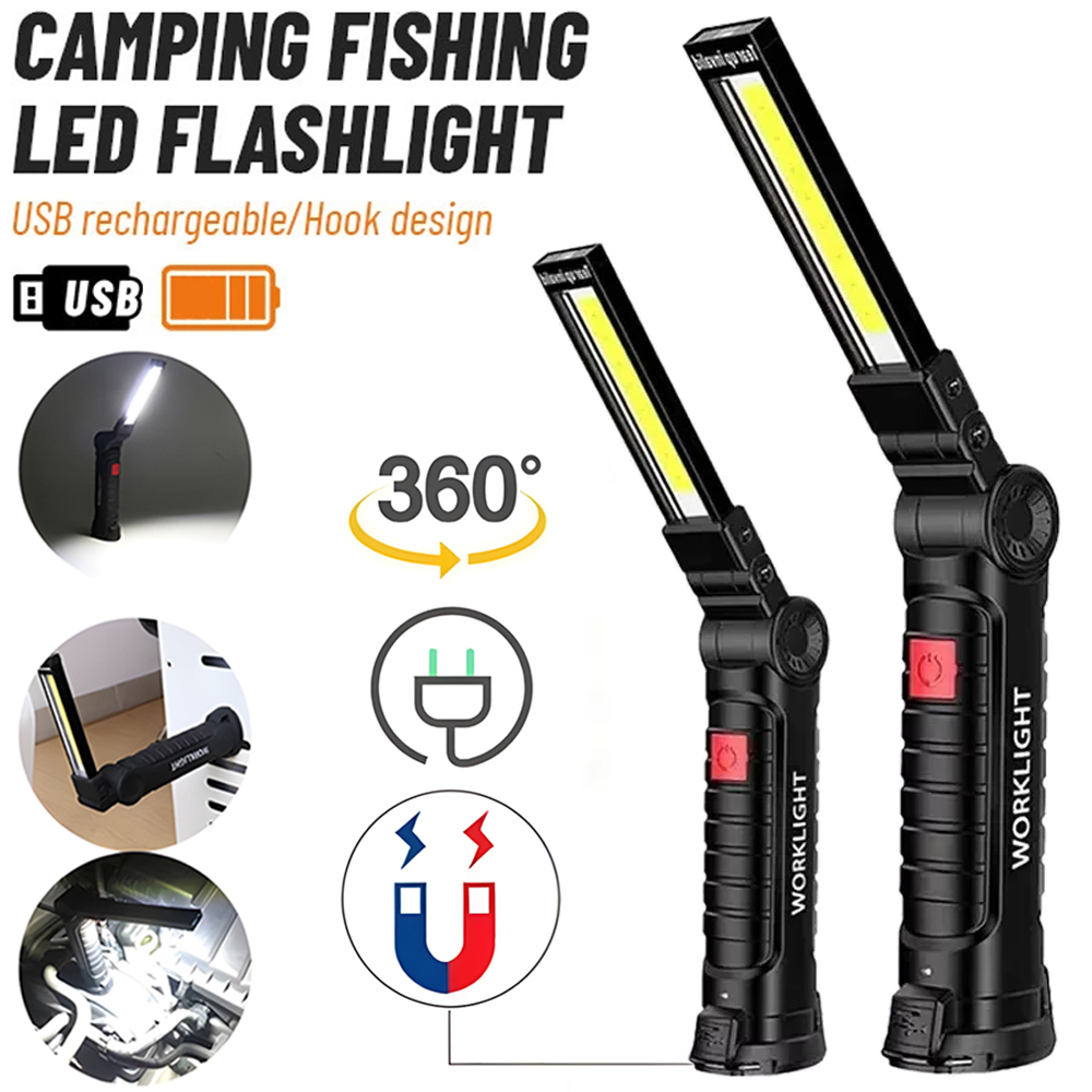Outdoor Lighting Panel - LED COB Taschenlampe USB wiederaufladbare Taschenlampe