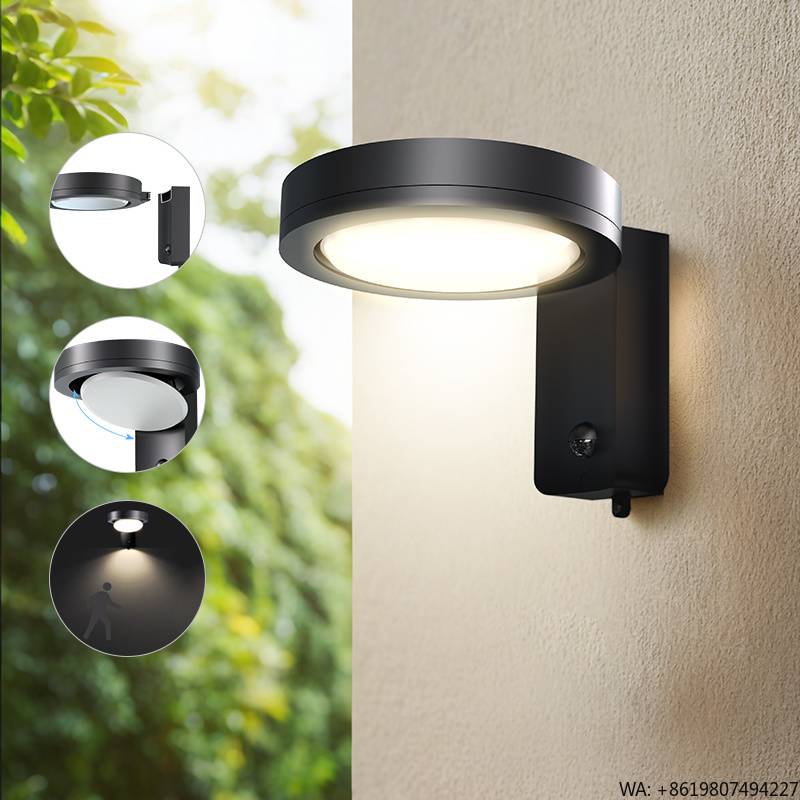 Outdoor Lighting Wall Mount - SRESKY Solarbetriebene Außenwandleuchten Wasserdichte LED-Wandmontageleuchten für