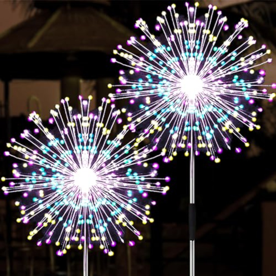 Outdoor Lighting For Christmas - Solar-Feuerwerkslichter, Beleuchtungsmodi Solarleuchten für Außenbereich Wasserdicht