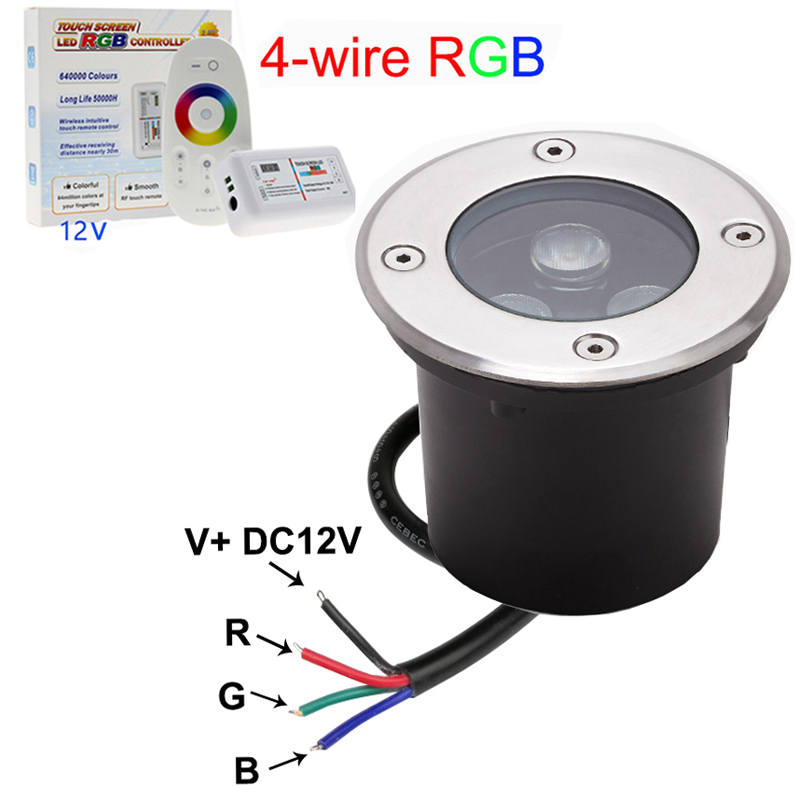 Outdoor Lighting Underground Wiring - Externe Steuerung 4-Draht RGB LED unterirdische