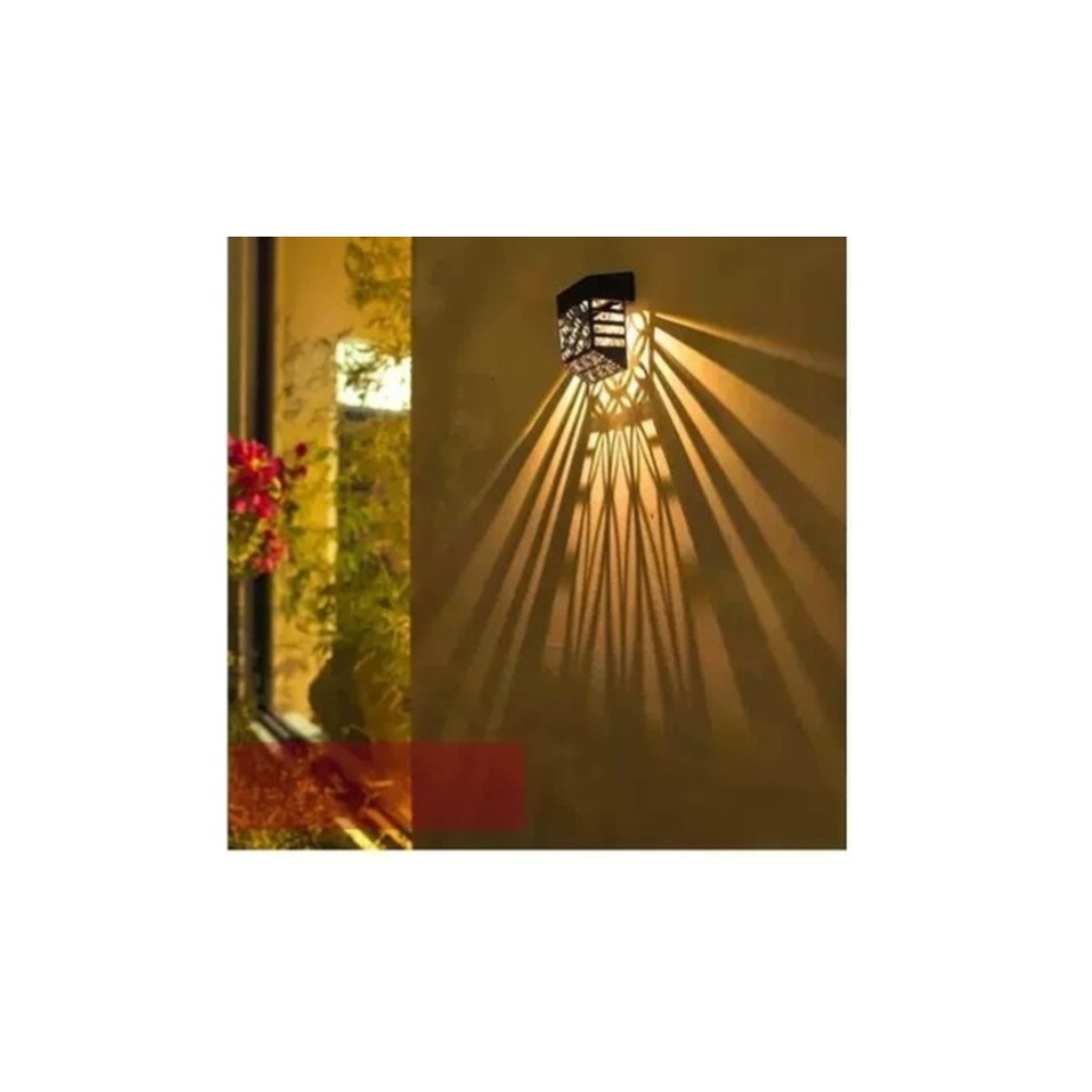 Outdoor Lighting Yard Decoration - Solarbetriebene LED-Gartenzaunleuchte, wasserdichte dekorative Außenwandlampe für