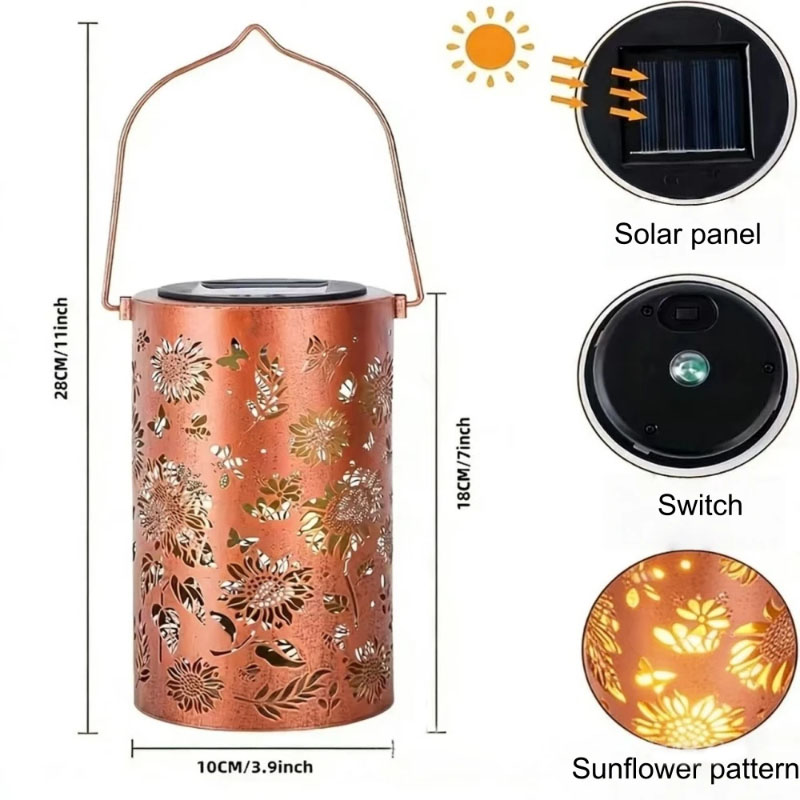 Bunte Sonnenblumen-Kolibri-Sol – Outdoor Lighting Yard Decoration Bewertung und Preis