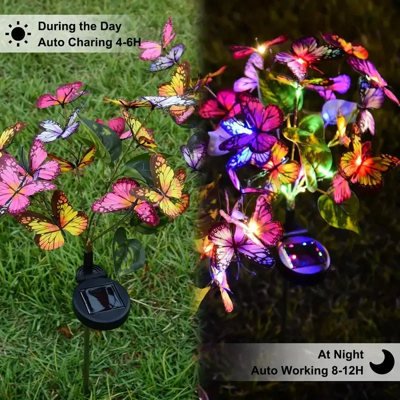 Solar-LED-Schmetterlings-Garte – Outdoor Lighting For Christmas Bewertung und Preis