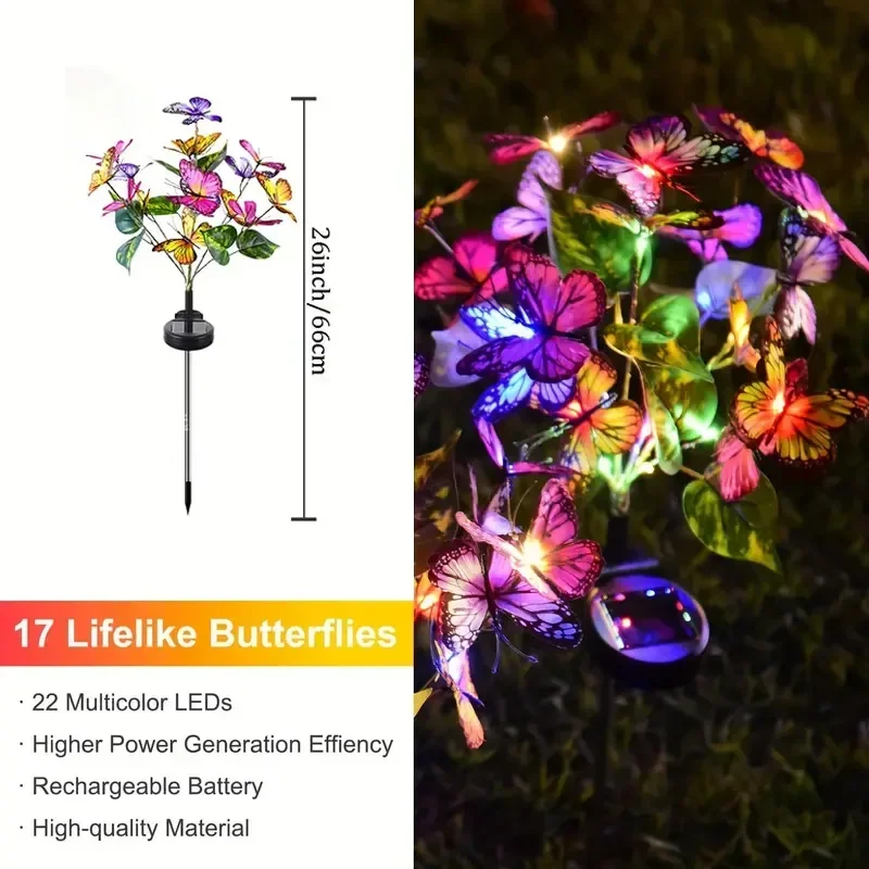 Solar-LED-Schmetterlings-Garte – Outdoor Lighting For Christmas Bewertung und Preis