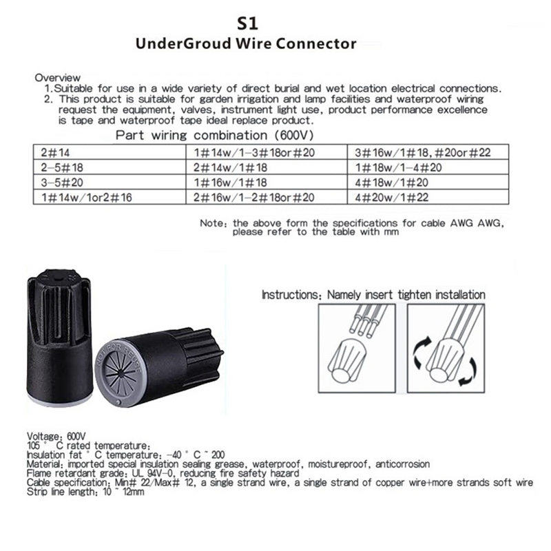 ABJA-Wasserdichte Kabelverbind – Outdoor Lighting Connectors Bewertung und Preis