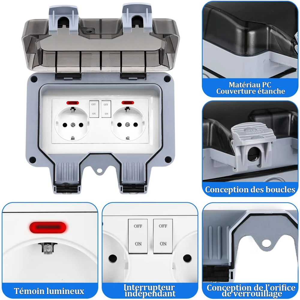 Europäische Außensteckdose mit – Outdoor Lighting Wall Mount Bewertung und Preis