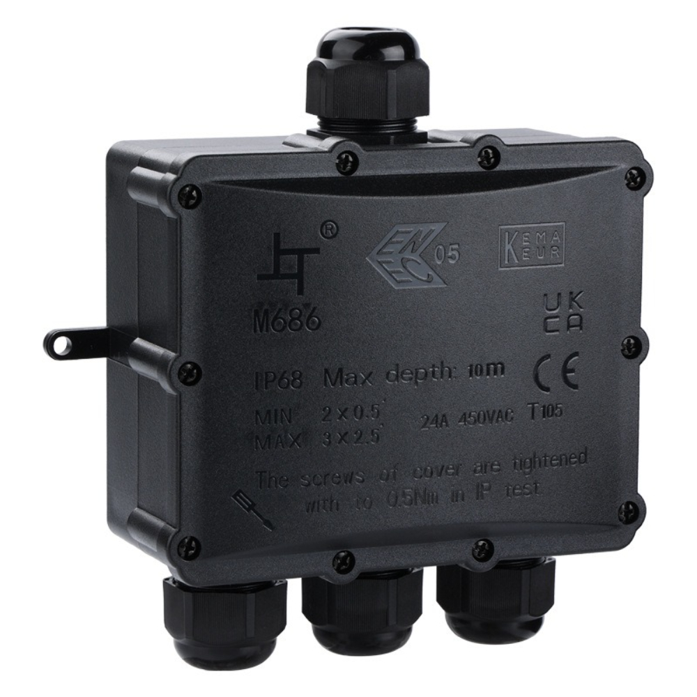 4Way 1In3Out IP68 Wasserdicht  – Outdoor Lighting Underground Wiring Bewertung und Preis