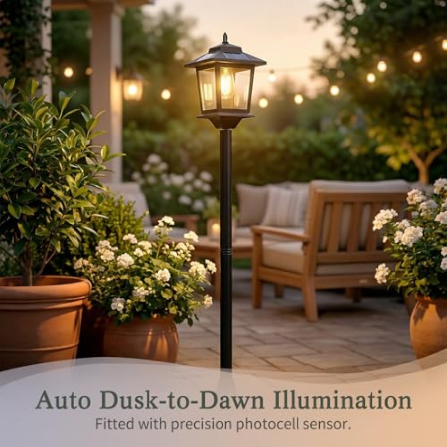Solar-Pfostenleuchten für den  – Outdoor Lighting Pole Bewertung und Preis