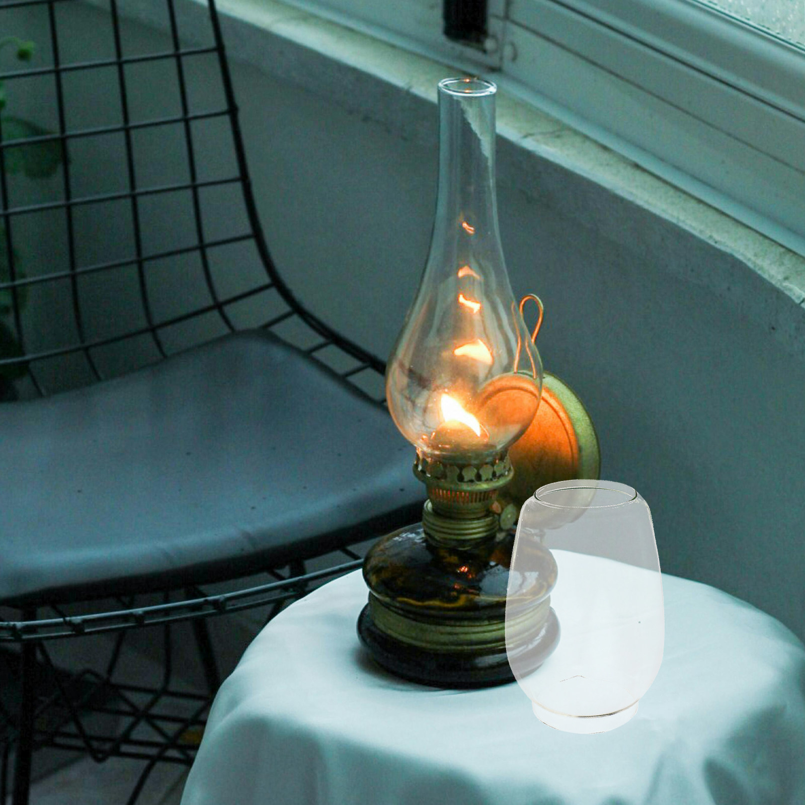 2 Stück Öllampenschirm aus Gla – Outdoor Lighting Glass Replacement Bewertung und Preis