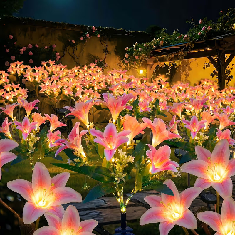 Solar-Lilienblumen-Rasenleucht – Outdoor Lighting Yard Stakes Bewertung und Preis