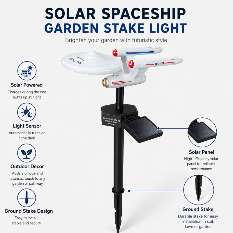 Star Trek USS Enterprise Solar – Outdoor Lighting Led Fixtures Bewertung und Preis