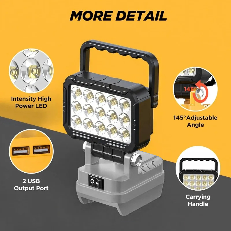 6000 Lumen LED-Arbeitsleuchte  – Outdoor Lighting Milwaukee Bewertung und Preis