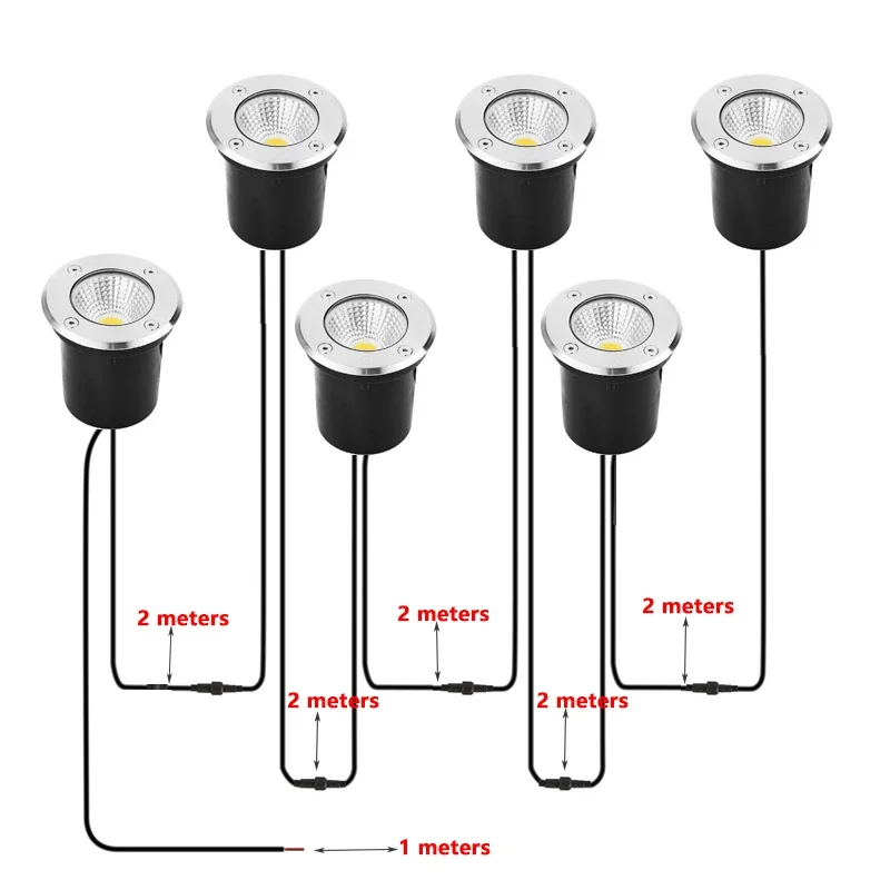 2-Meter IP67 Wasserdichte LED- – Outdoor Lighting Underground Wiring Bewertung und Preis