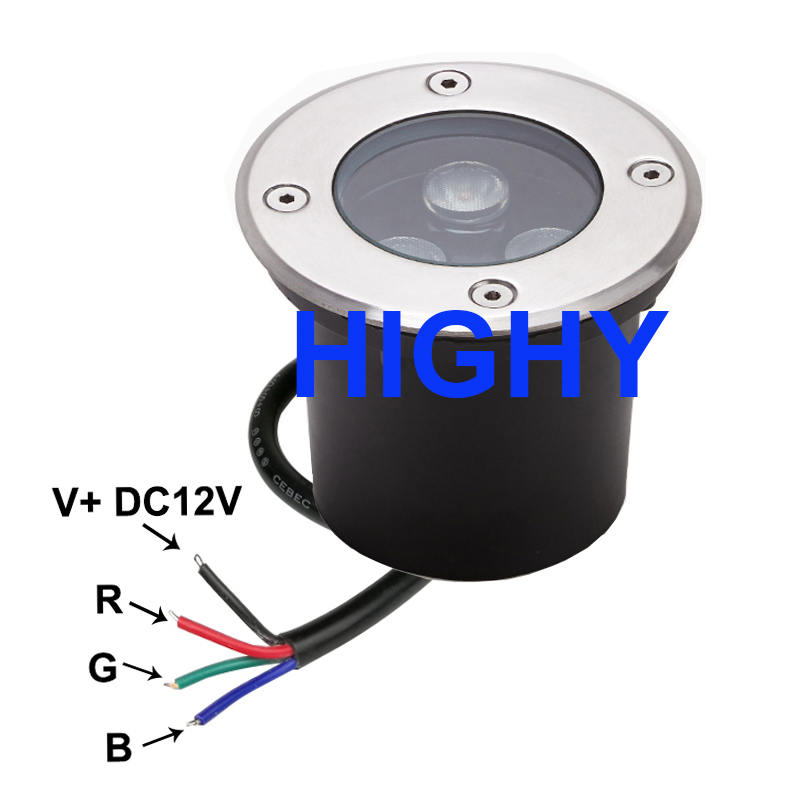 4-Draht-RGB-LED-Untergrundleuc – Outdoor Lighting Underground Wiring Bewertung und Preis