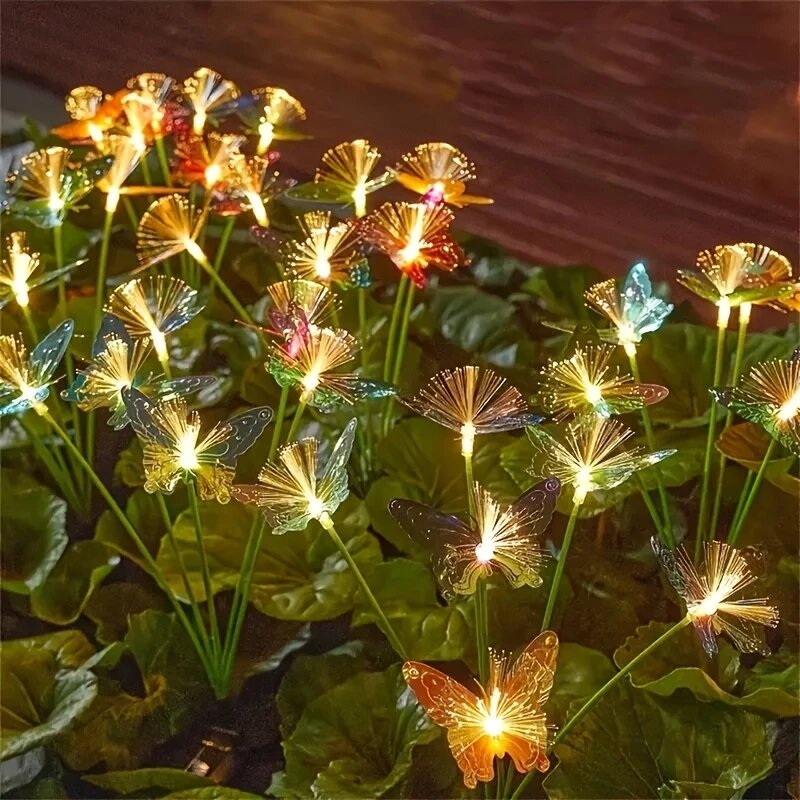 1PC 6-Kopf-LED-Solar-Glasfaser – Outdoor Lighting Yard Ideas Bewertung und Preis