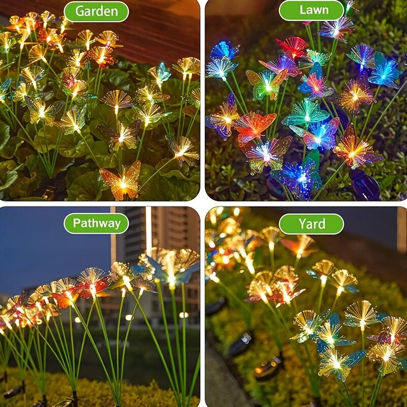 1PC 6-Kopf-LED-Solar-Glasfaser – Outdoor Lighting Yard Ideas Bewertung und Preis