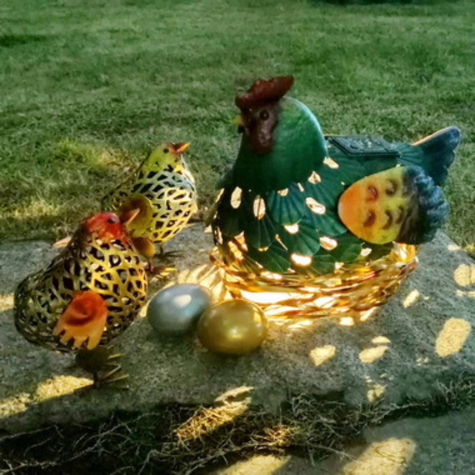 Solar-Laterne Hühnerstatue, De – Outdoor Lighting Yard Decoration Bewertung und Preis