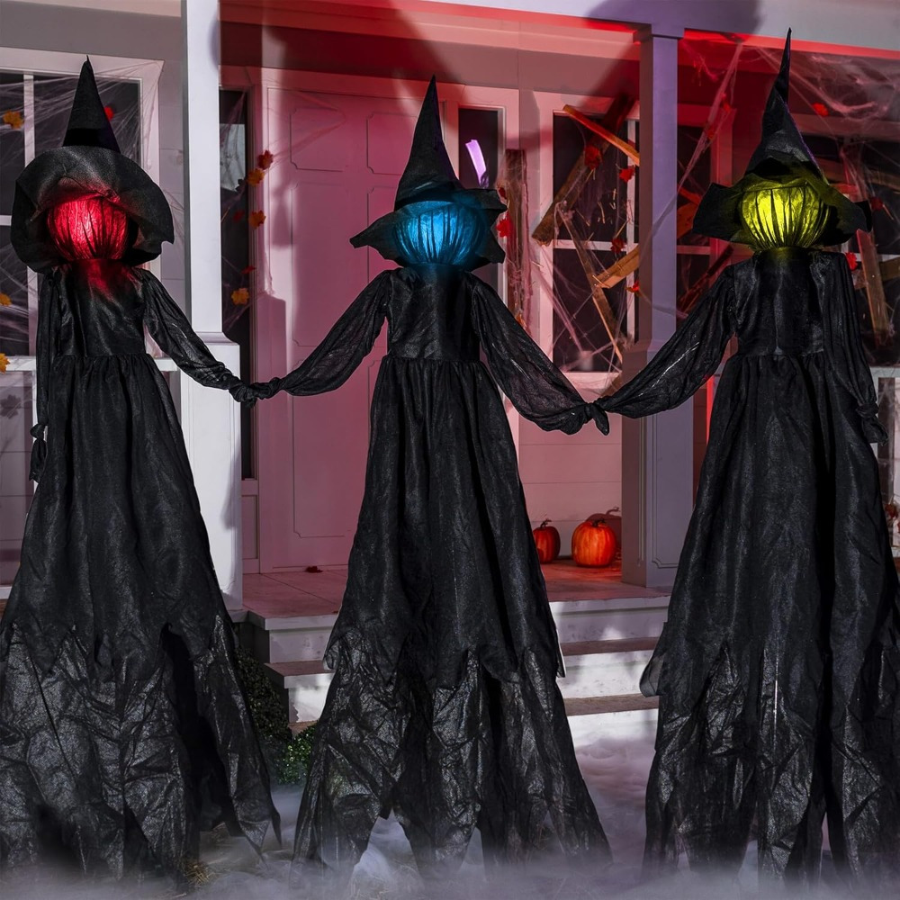 3er-Pack 51'' Halloween-Hexend – Outdoor Lighting Yard Stakes Bewertung und Preis
