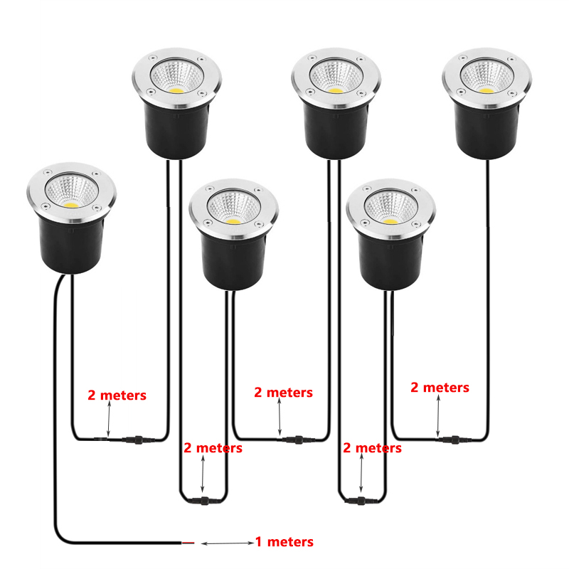 IP67 Wasserdichte Einbau-LED-B – Outdoor Lighting Underground Wiring Bewertung und Preis