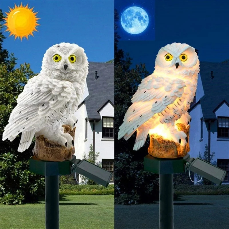 Solar-Eulen-Statue Gartenleuch – Outdoor Lighting Panel Bewertung und Preis