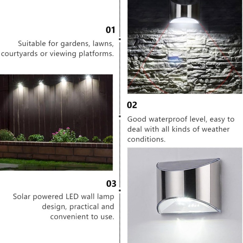 2Pcs Solar Garten Licht Edelst – Outdoor Lighting Wall Mount Bewertung und Preis