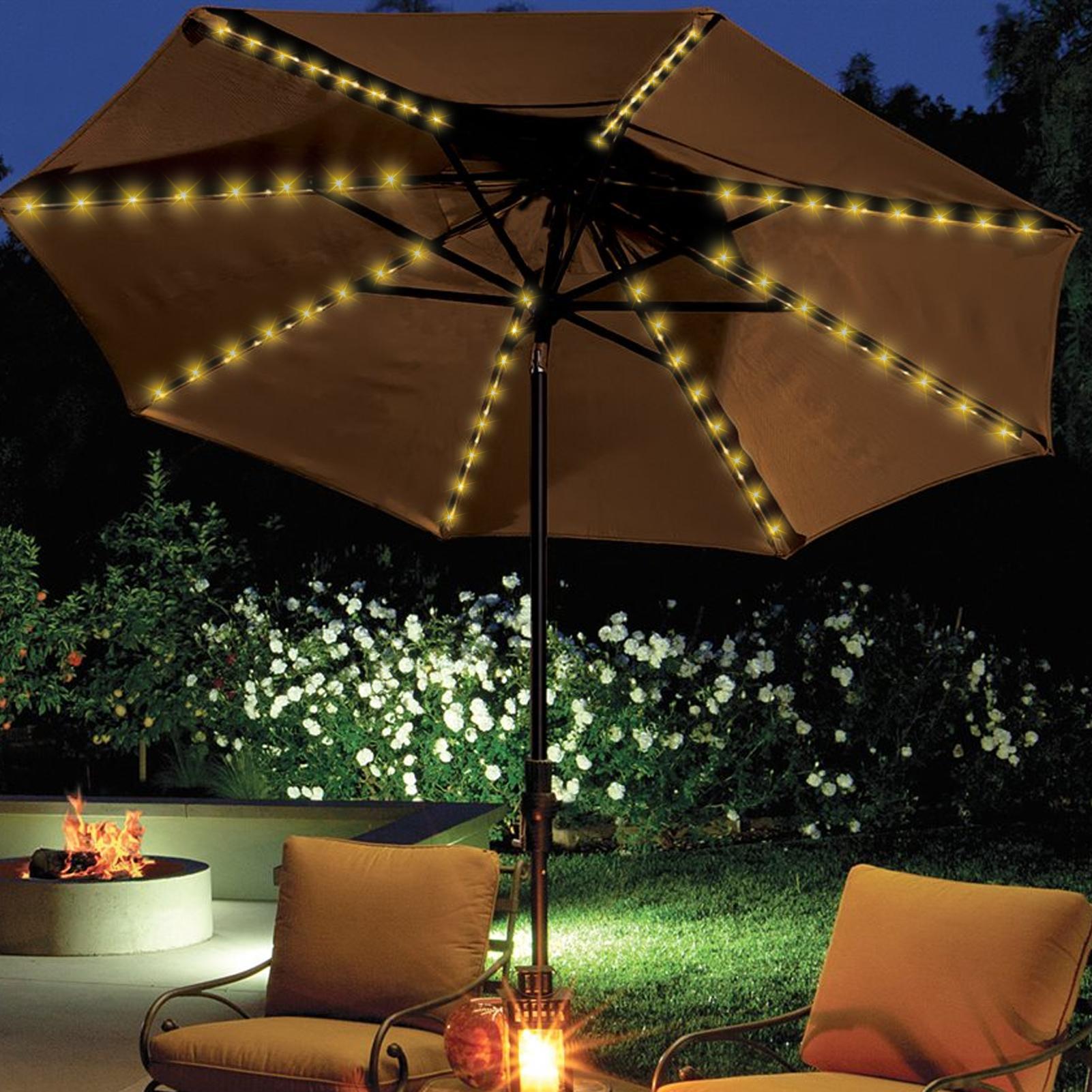 Solar-Sonnenschirm-Lichterkett – Outdoor Lighting Led Fixtures Bewertung und Preis