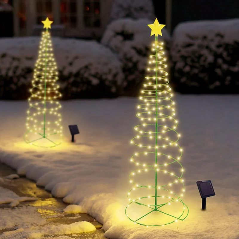 Solarbetriebener Weihnachtsbau – Outdoor Lighting Tree Bewertung und Preis