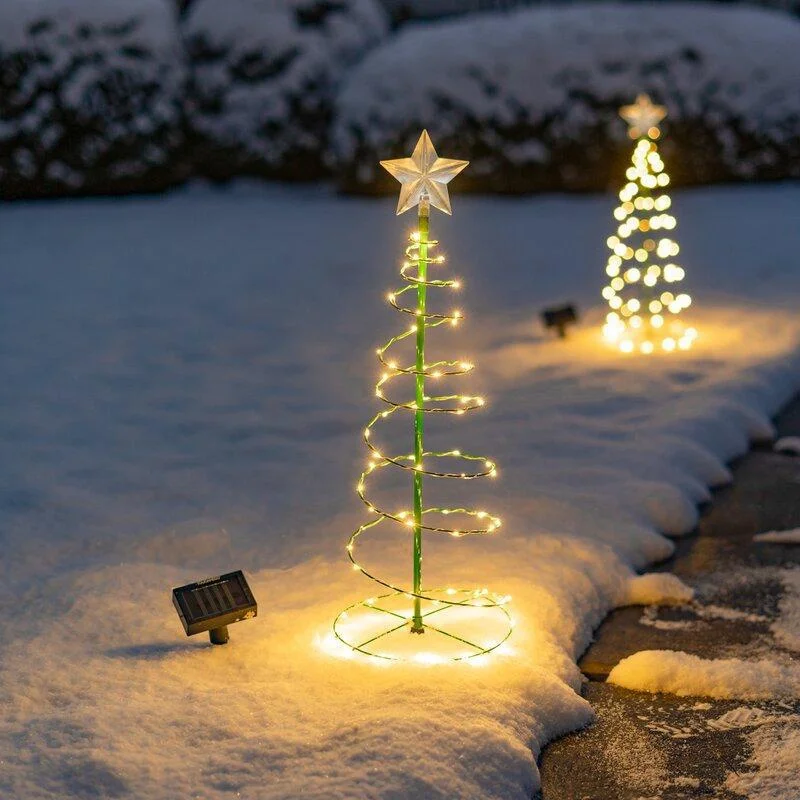 Solarbetriebener Weihnachtsbau – Outdoor Lighting Tree Bewertung und Preis