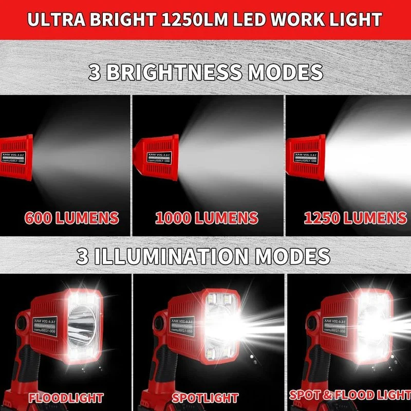 Tragbare LED-Lampe, Arbeitsleu – Outdoor Lighting Milwaukee Bewertung und Preis
