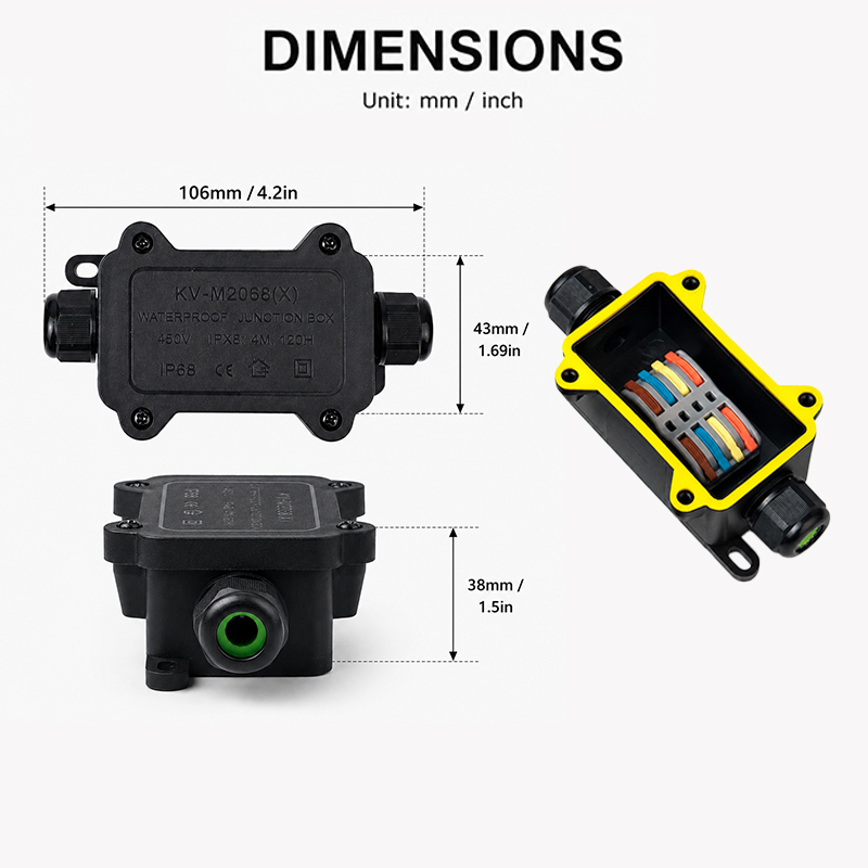 IP68 Wasserdichte Anschlussdos – Outdoor Lighting Connectors Bewertung und Preis