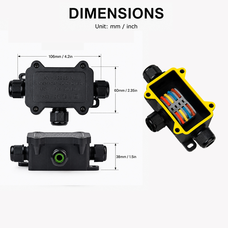 IP68 Wasserdichte Anschlussdos – Outdoor Lighting Connectors Bewertung und Preis