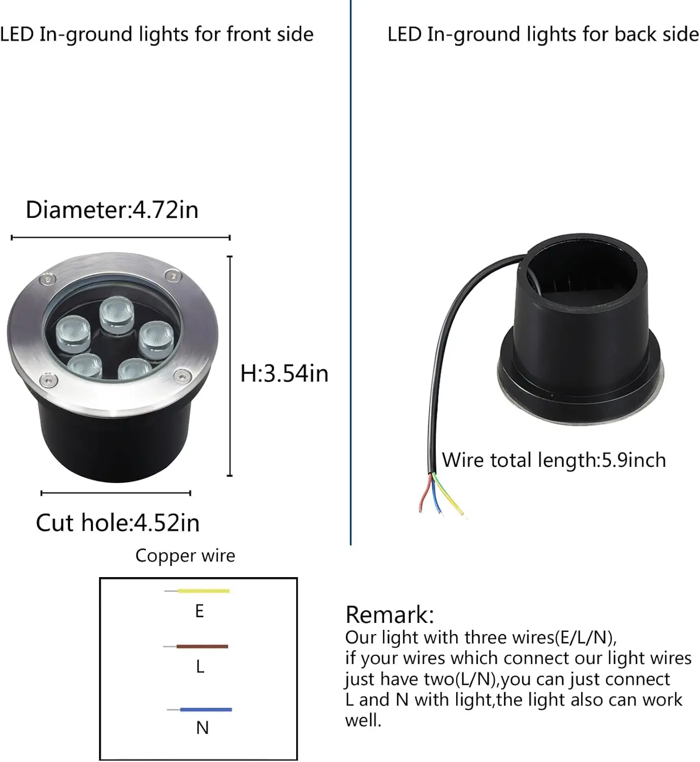 Außen-Einbauleuchten für Terra – Outdoor Lighting Underground Wiring Bewertung und Preis