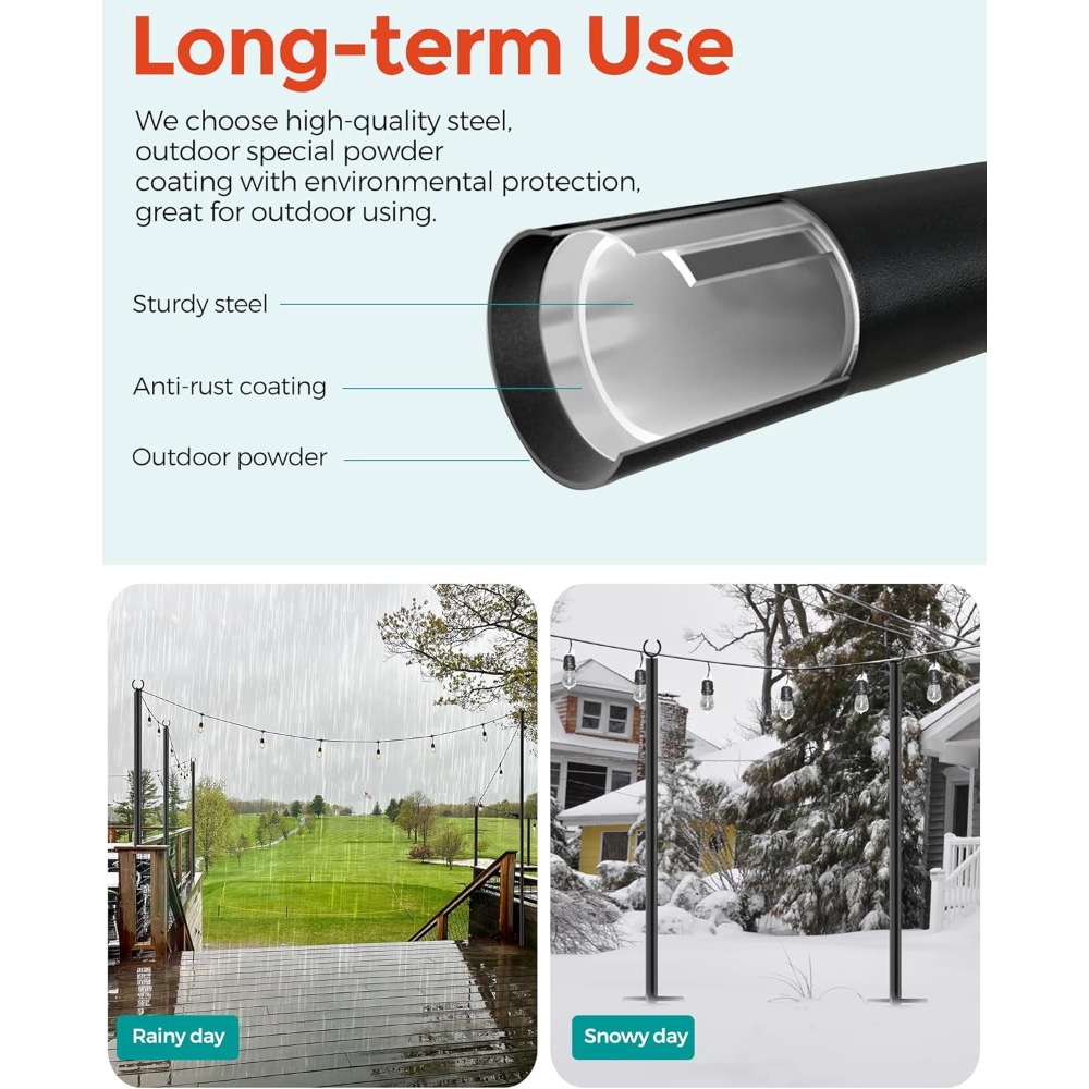 Land·voi 4er-Pack Lichterkette – Outdoor Lighting Pole Bewertung und Preis