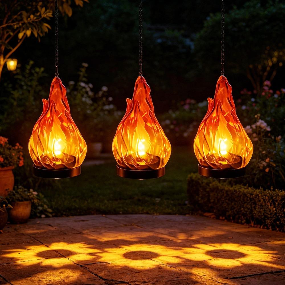 Solar-Flammen-Hängelaterne, IP – Outdoor Lighting Yard Decoration Bewertung und Preis