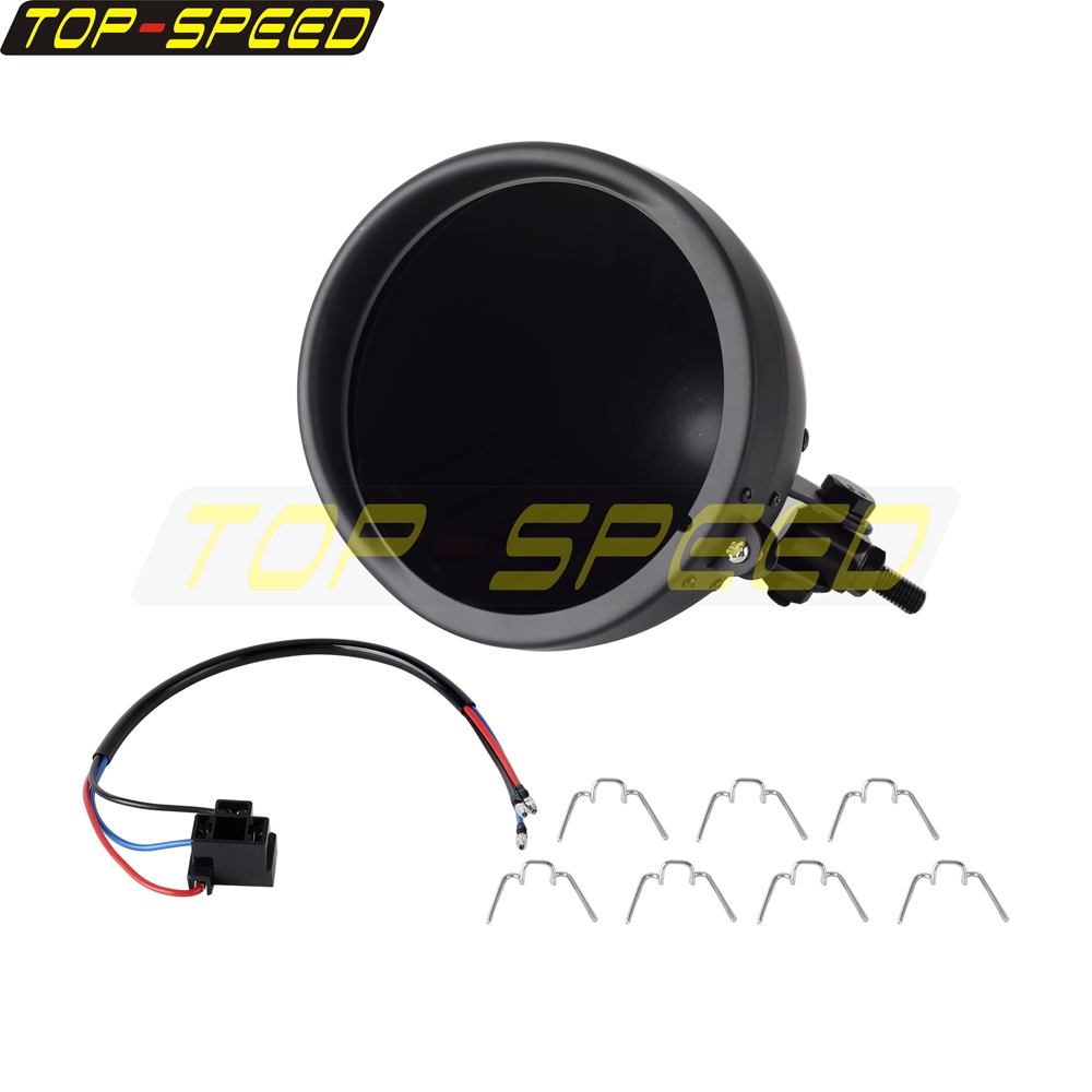 Schwarz/Chrom Motorrad Scheinw – Outdoor Lighting Milwaukee Bewertung und Preis