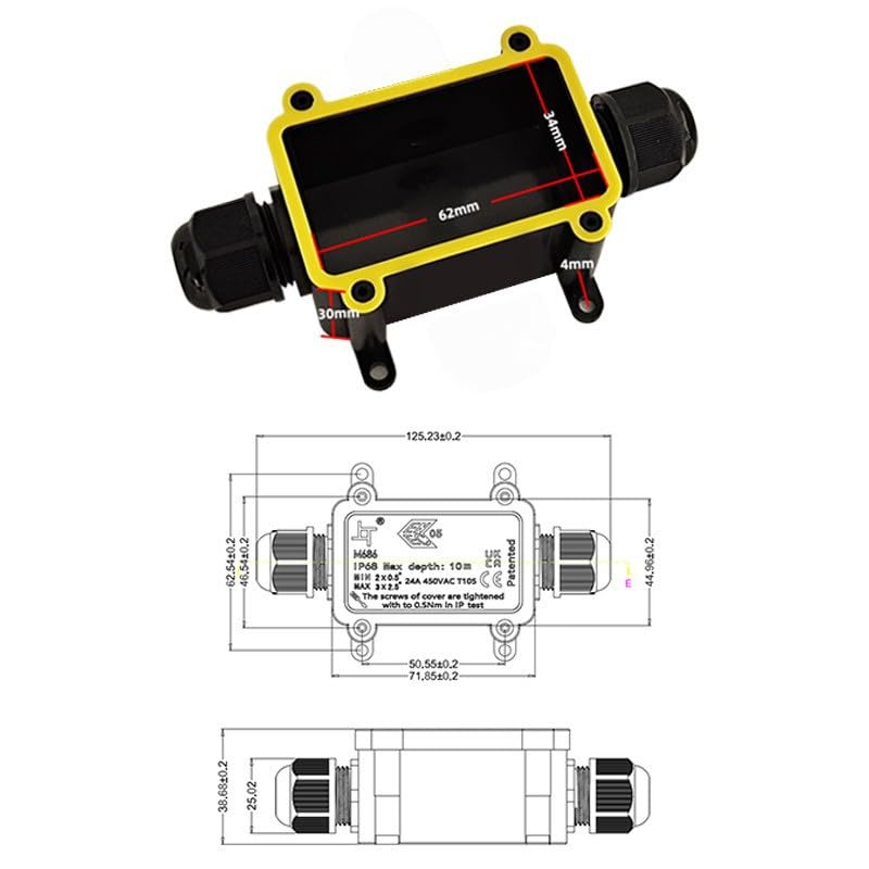 IP68 Wasserdichte Anschlussdos – Outdoor Lighting Underground Wiring Bewertung und Preis